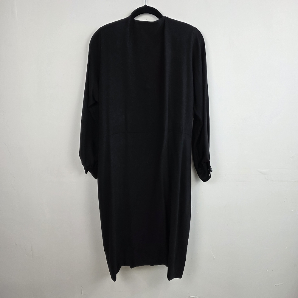 Vintage Yves Saint Laurent Black Long Sleeve Dress, YSL - Picture 5 of 5